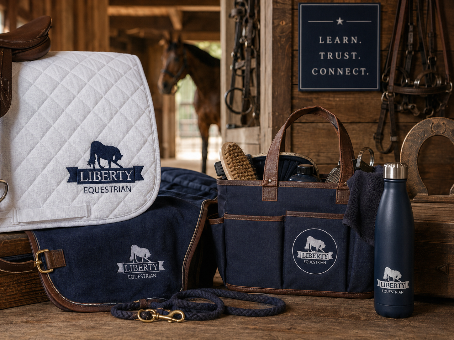 Liberty Equestrian ranch lifestyle moodboard