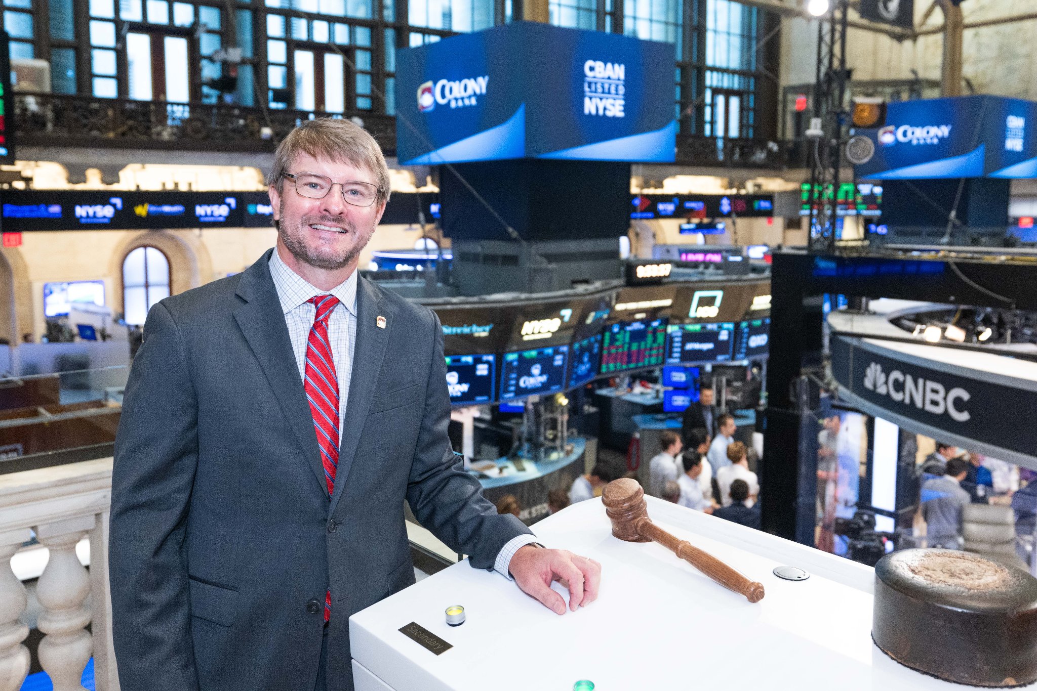 NYSE Trading Floor — Colony Bank CEO Heath Fountain